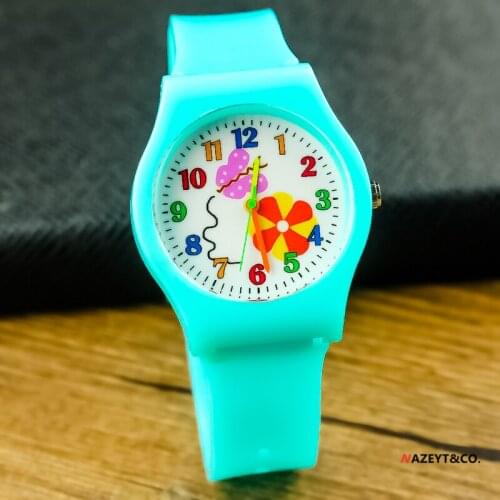 High quality middle boys girls fashion&casual quartz watch students children colorful silicone strap ruby wristwatch jelly clock