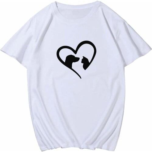 Womens Oversized Fashion Shirts Animal Graphic Tees Women Cartoon Print Funny T Shirt Kawaii Korea T-Shirt O Collar Ulzzang