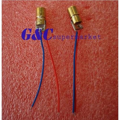 10pcs 3V red laser head laser diode copper tube 650NM 6MM diy electronics