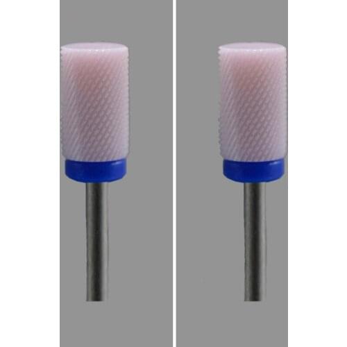 2pcs Pink Ceramic Nail Drill Bit - - Large Barrel Bit M