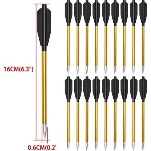 60PCS Crossbow Arrows Bolts Hollow Aluminum Arrows Archery Broadheads For 50 lb/80 lb Crossbow Pistol