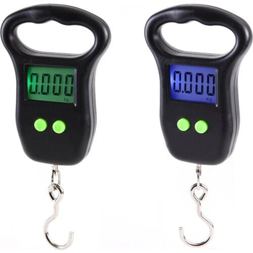 LED Digital Luggage Scale With Comfortable Handle Hook 110lb/50kg For Fishing Luggage Steelyard Hanging Electronic Scale