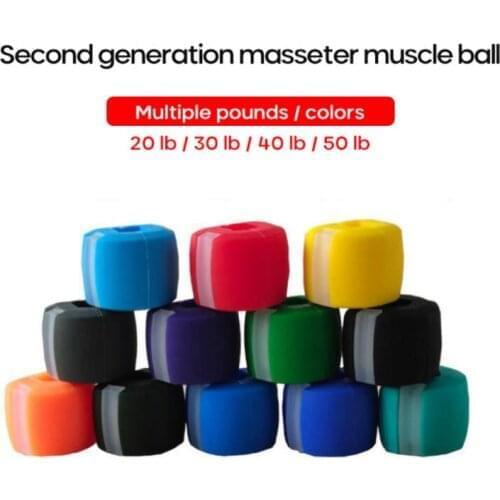 Face Fitness Balls 20-50 Pounds Jaw Exercise Chin Check Lifting Facial Toner Exerciser Chew Jaw Trainer Face Muscle Practice