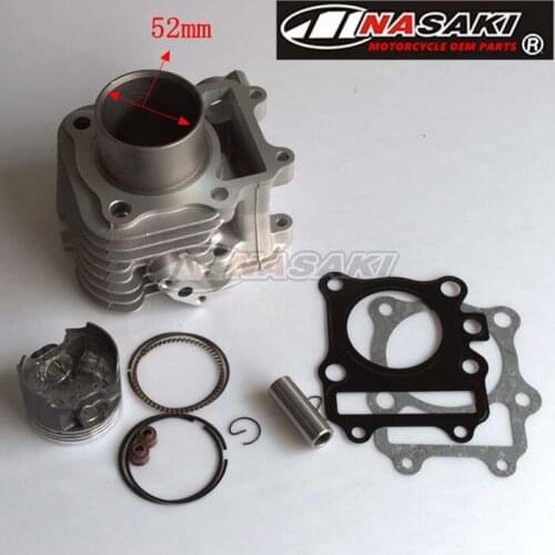 Motorcycle gas cylinder Off road vehicle for SUZUKI AN 125CC A sleeve cylinder Diameter 52mm The piston pin is 14mm