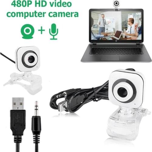 HD 480P USB 640x480 Camera Webcam Built-in Microphone High Definition Output For Video Conferences For PC Laptop Desktop Web Cam