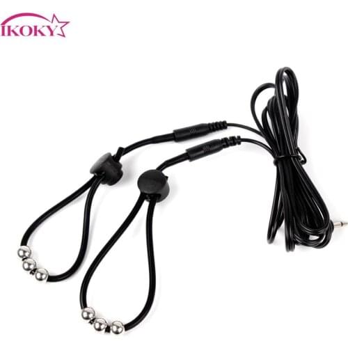 IKOKY Medical Themed Toys Penis Extender Sex Toys For Men Erotic Cock Stimulator Penis Rings Masturbation Electric Shork