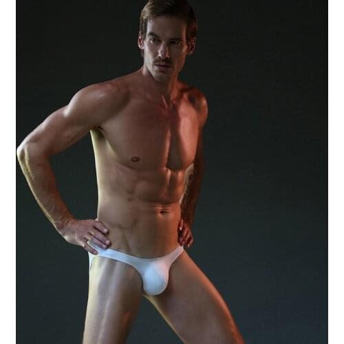 Mens underwear triangle underwear youth sexy U-convex quick drying breathable ice silk thin low waist fashion pants