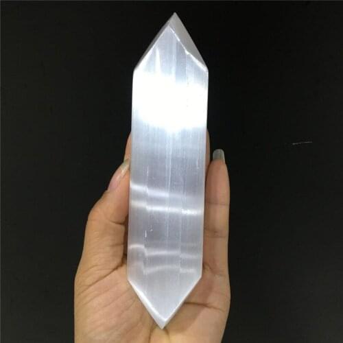 Natural Quartz Crystal Falsh Selenite Wand Point Reiki Healing Home Decor Mineral Specimen Collection