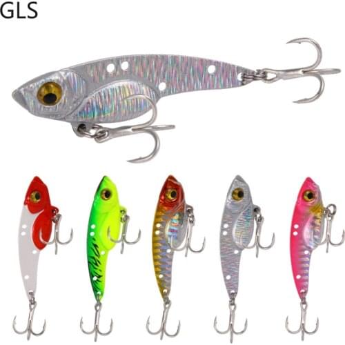 New 1Pcs Metal VIB Fishing Lures 7.5g/13g/18g Artificial Hard Bait Super Realistic Fishing Tackle 3D Eyes