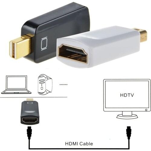 Mini DP DisplayPort V1.2 Male to HDMI V1.4 Female Adapter AV Cable Converter 1080P For MacBook Mac Pro Air Projector HDTV