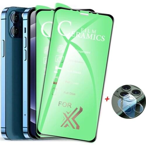 9D Soft Ceramic Protective Film For IPhone 11 12 Pro Max Screen Protector Camera For IPhone11 12Pro Max 12 Mini Tempered Glass