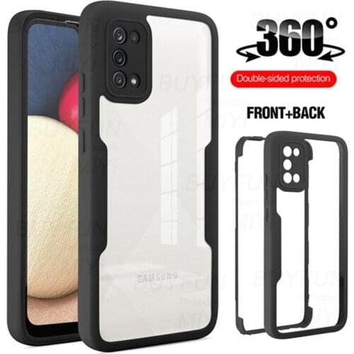 360 degrees Full Body Shockproof Protect Shell For Samsung Galaxy A72 A52 A32 A22 A12 A21S Front Soft Silicon+Hard PC Back Cover