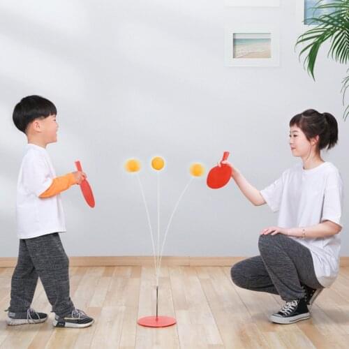 Portable Ping Pong Training Tool Soft Shaft Professional Practice Trainer Self-Study Machine Table Tennis Ball Set Home Exercise