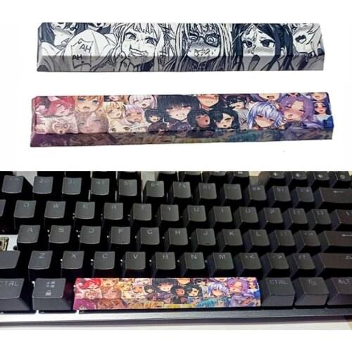 Durable PBT 6.25U Space Keycap Cherry Profile Five Sides Dye-Subbed Keycap Replacement for Cherry MX Mechanical Keyboard