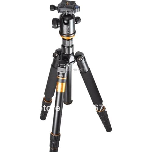 Professible Magnesium Aluminium Alloy Tripod Monopod Q-666 + Ball Head+ Pocket Kit Portable Traveling Tripod ,Max load to 15kg