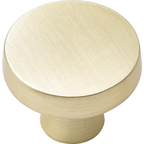 Cabinet Pulls Brushed Brass Cabinet Door Knobs Drawer Pulls Morden Kitchen Cabinet Hardware Round Cupboard Kitchen Pulls