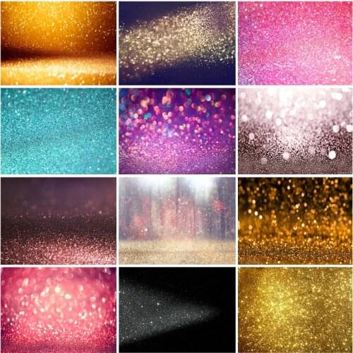 SHENGYONGBAO Glitter Star Polka Dot Light Bokeh Photography Backdrop Wedding Birthday Party Baby Photo Background 210330TGZ-05