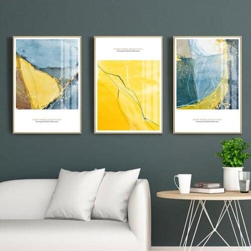 Golden Modern Wall Art Canvas Abstract Painting Home Decor Nordic Posters and Prints Decoration Wall Pictures for Living Room