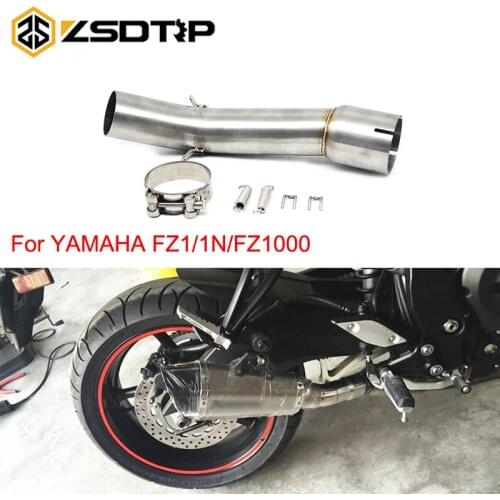 ZSDTRP Motorcycle Exhaust Middle Link Pipe Accessories Escape Silencer Connection Pipe System For Yamaha FZ1 FZ1N FZ1000