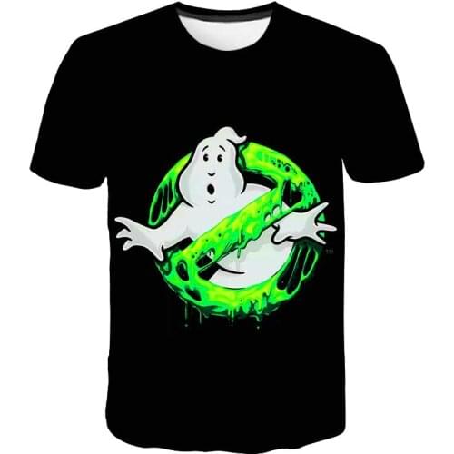 2021 Polyester shirt Kids Ghostbusters Movie Music Ghost Busters Funny T Shirt Design Summer Tops Boys and Girls Casual T-shirt