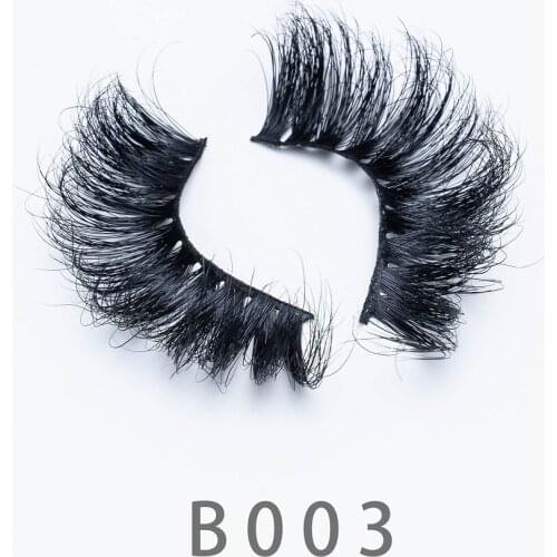 25mm B3 5D Long Fluffy Mink Lashes Strip Eyelashes Natural Thick Long False Eyelashes Dramatic Lashes Makeup Extension Eyelashes