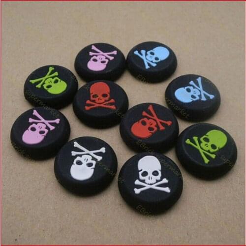 50pcs/lot Multicolor Thumb Stick Grip Cap Cover Skull silicone cap For PS4/XBOX ONE/XBOX360/PS3