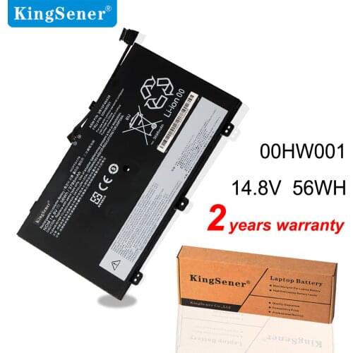 Kingsener 00HW001 Laptop Battery For Lenovo ThinkPad S3 Yoga 14 Series Notebook 00HW000 SB10F46438 4ICP7/52/76 14.8V 56WH