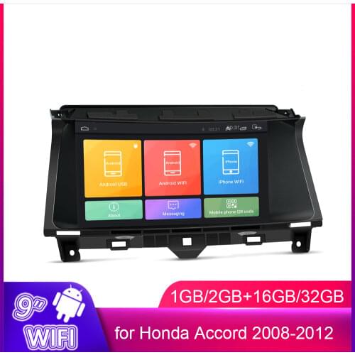 9" Car Radio GPS Navi Multimedia No Dvd Player 2 + 32GB for Honda Accord 2008 2009 2010 2011 2012 Head Unit