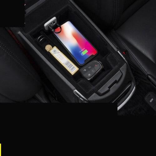 Flocking Center Armrest Storage Box With USD Charge For Cadillac XTS XT5 ATSL AAA408