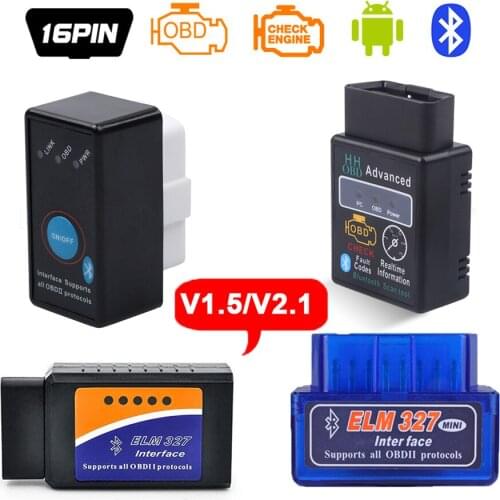 Bluetooth V1.5/V2.1 Mini Elm327 obd2 scanner OBD car diagnostic tool code reader For Android Windows PC
