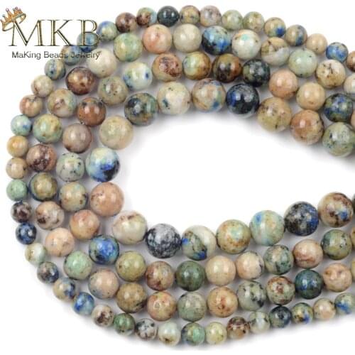 Natural High Quality Chrysocolla Stone Round Beads For Jewelry Making 6mm8mm10mm Spacer Loose Beads Diy Bracelet Jewellery 15"