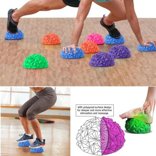 Yoga Massager Spiky Ball Massage Ball Pvc Foot Trigger Point Stress Relief Yoga Massager Balance Training Exercise Balls #P2