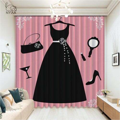 Fashion White Wedding Dress Windwo Curtain Bedroom Modern Europe Curtains Window Blackout Curtains For Children Micro Shading