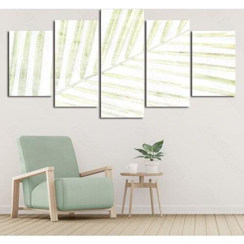 Indoor Hanging Mural Homestay Bedroom Wall Covering Dormitory Decoration Painting Bedside Painting Light Green Stripes