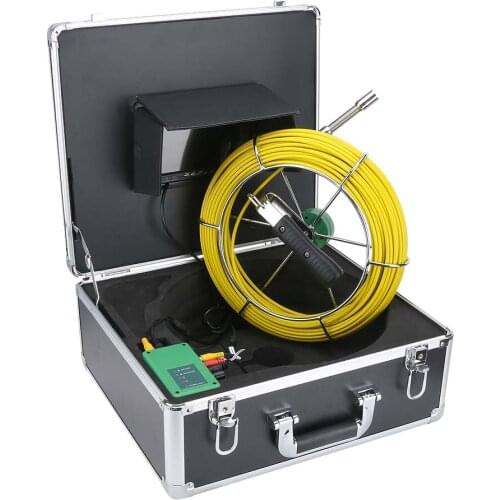 20M/30M/40/50M 7inch 17mm Industrial Pipe Sewer Inspection Video Camera IP68 Waterproof Drain Pipe Sewer Inspection Camera