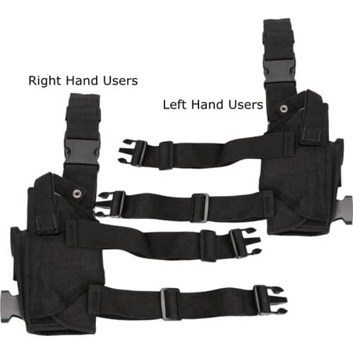 Left Hand & Right Hand Adjustable Universal Waterproof Pistol/Gun Drop Puttee Leg Thigh Holster Pouch Holder