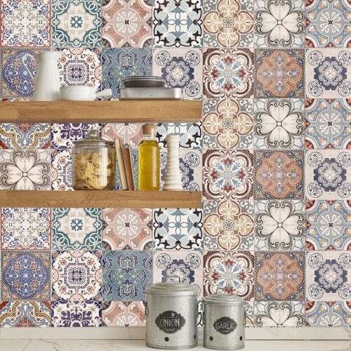 Morocco Bathroom Self Adhesive Mosaic Tile Sticker Waterproof Kitchen Backsplash Wall Sticker DIY Nordic Modern Home Decoration