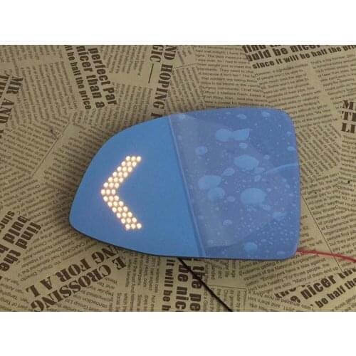 Osmrk blue rear view mirror for Citroen 308 with electric heating, led dynamic side turn signal,anti-glaring, bigger vision