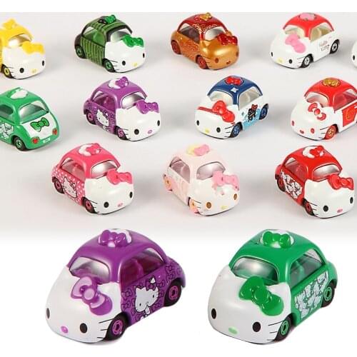 Takara Tomy Tomica HelloKitty Cat Car Limited Edition Diecast Metal Car Models Toys Collection Kids Birthday Gifts