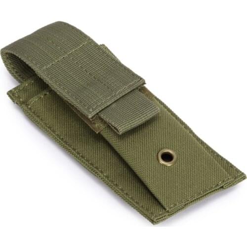 Tactical Molle Flashlight Pouch Outdoor Hunting Accessories Holster Bag Single Pistol Magazine Pouch Torch Holder Case Bag