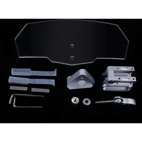 Universal Motorcycle Adjustable Extension Deflector Windscreen Windshield Spoiler For