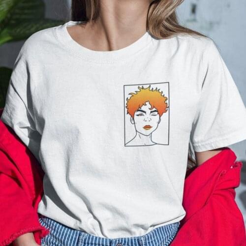 Harajuku Top Women T-shirt Casual Ladies Basic O-collar Short Sleeved Funny Fire Print Women T-shirt Girl,Drop Ship