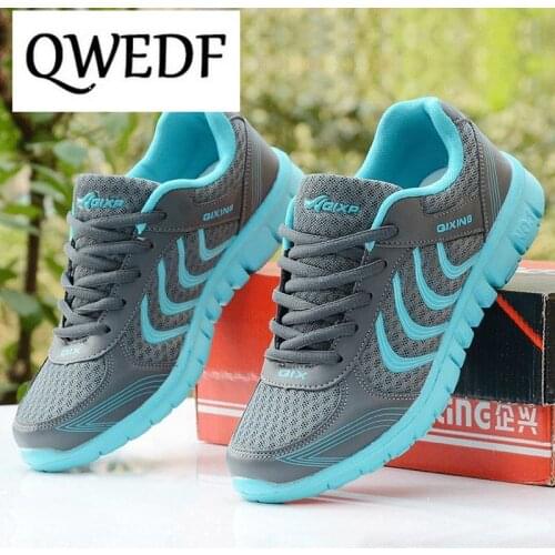 QWEDF Women shoes 2019 New fashion feminino light breathable mesh shoes woman casual shoes women sneakers fast delivery HX-25