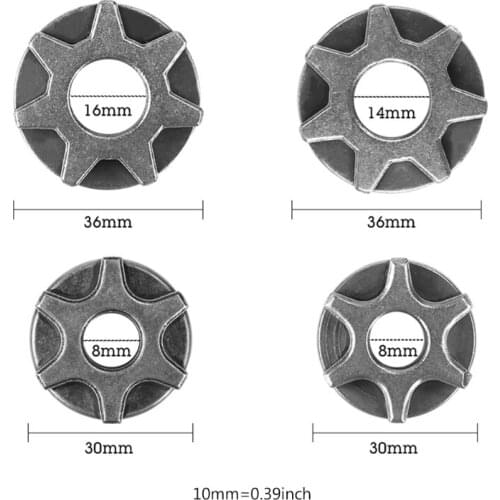 Chain Saw Gear Angle Grinder Conversion Head M10/M14/M16 Chainsaw Replacement = X6HD