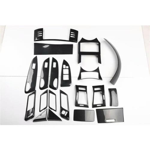 1lot Car stickers ABS carbon fiber grain inside decoration cover for 2005-2009 Toyota REIZ