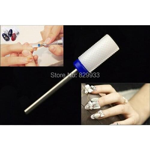 1PC Ceramic Drill Bit Beauty Care Manicure Pedicure Sawdust-artificial Nail Art File Tools for Electric Micromotor Polishing Cut