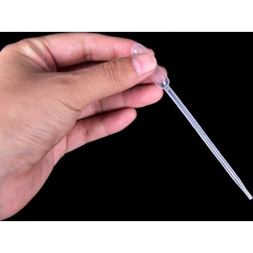 100PCS 0.5m Pipettes Disposable Plasticl Graduated Pipettes Dropper Polyethylene for Experiment Medical
