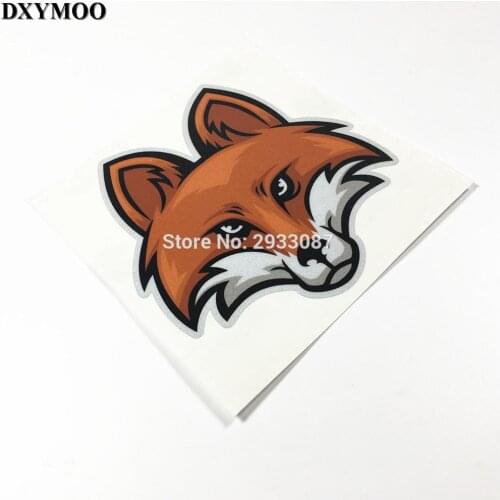 5PCS Car Styling Animal FOX Car Sticker Car Vinyl Tape Sticker Decals 3M Auto Window Laptop Decals
