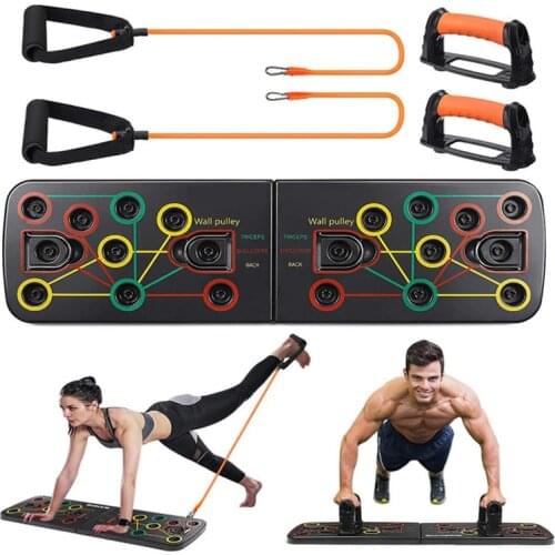 9 in 1 Push Up Rack Board Body Building Exercise Tools Push-up Stands Body Building Comprehensive Training Gym Exercise