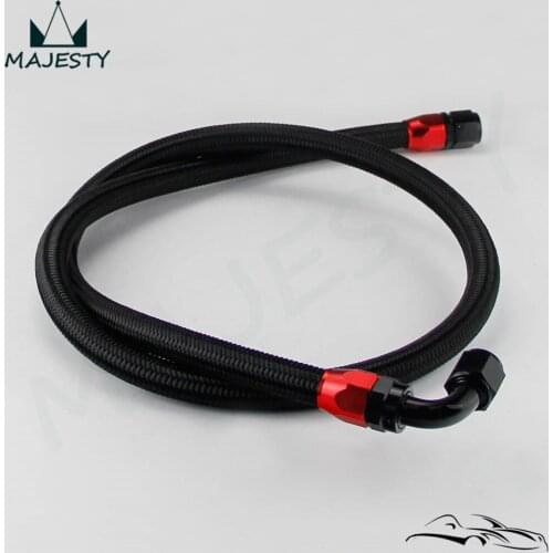 AN10 STEEL/NYLON BRAIDED 1.6M / 4.85 feet OIL LINE with adapter for oil cooler